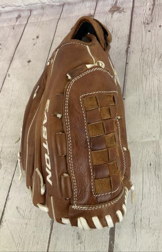 Easton CORE Fast-Pitch Series Youth Leather Baseball Glove 12.5" Brown White