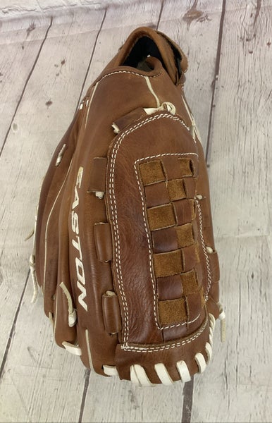 Easton CORE Fast-Pitch Series Youth Leather Baseball Glove 12.5" Brown White