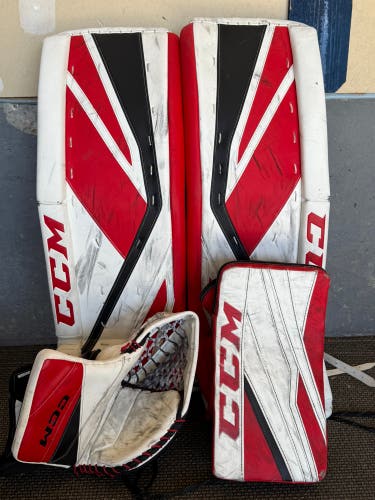 34" +1” CCM Premier II Pro Regular Goalie Full Set (Used)