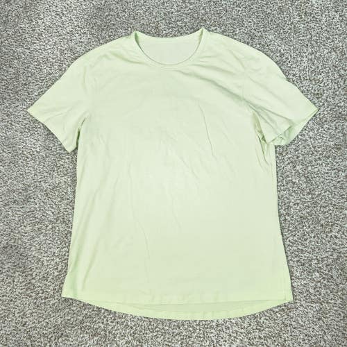 Lululemon Shirt Mens Medium Green Basic Short Sleeve Athletic Training Gym Tee T