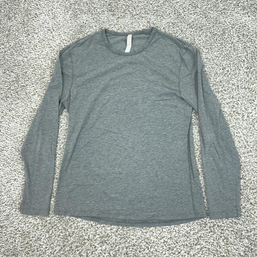 Lululemon Shirt Mens Medium Gray Long Sleeve Pima Cotton Basic Athletic Top Tee