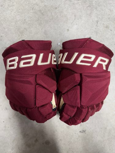 13” Bauer Vapor Hyperlite Arizona Coyotes Gloves Pro Stock (New) NHL