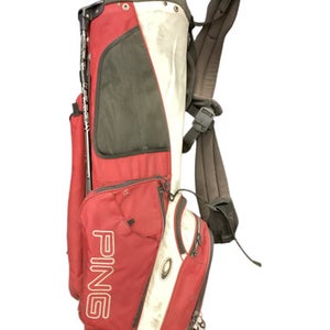 Used Ping HOOFER STAND BAG Mens Stand Bag Red 11846-S000098685