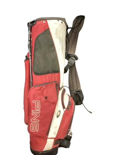 Used Ping HOOFER STAND BAG Mens Stand Bag Red 11846-S000098685