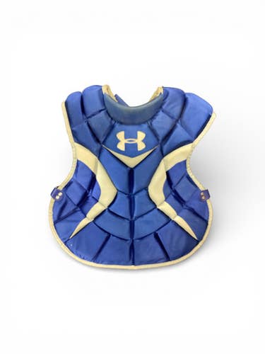 Used Under Armour CHEST PIECE Catchers Chest Protector Royal Blue Intermed 11846-S000098602