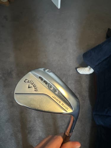 Men's Callaway Jaws Raw Right Handed Wedge Wedge Flex 58 Degree Graphite Shaft (Used)
