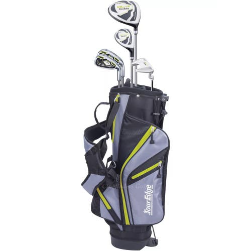 NEW Tour Edge Hot Launch HL-J Lime Green 5-Piece Complete Club Set w/ Stand Bag