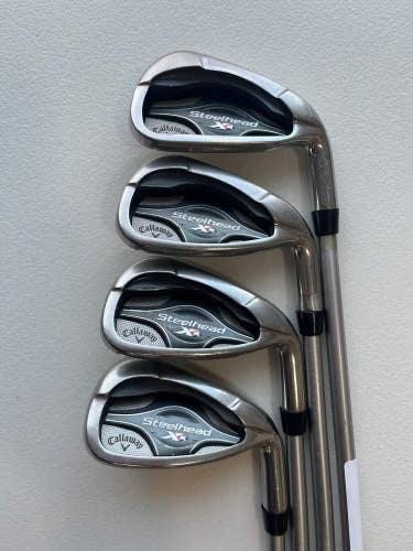 Callaway Steelhead XR Iron Set 7-PW C-Taper Lite 110 Stiff Flex Standard NICE