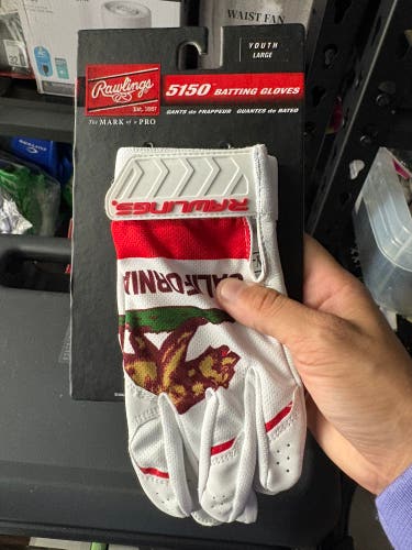 Large Rawlings 5150 Batting Gloves (New) youth