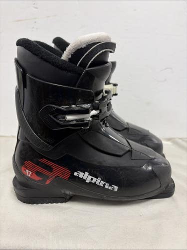 Mondo Size 21 U.S. Kids Size 2 Alpine AJ1 Downhill Ski Boots.