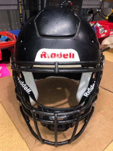 USED RIDDELL FLEX ADULT HELMET - LARGE - FLAT BLACK
