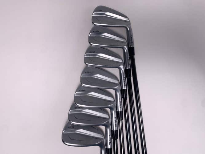 Ping i59 Iron Set 4-PW Black Dot KBS $-Taper Black 130g X Stiff Steel Mens RH