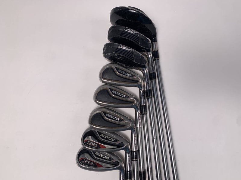 Adams Idea A3 OS Club Set 5W 5H 6H 7-PW SW Grafalloy Adams 65g Senior RH