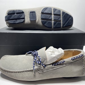 Bugatchi Monte Carlo Moccasin Casual Shoes Grey Men's SZ 8 (JK118 GRIGIO)