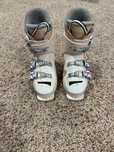 Mondo 20 & 20.5 Kid's Rossignol Fun Girl All Mountain Ski Boots Soft Flex (Used)