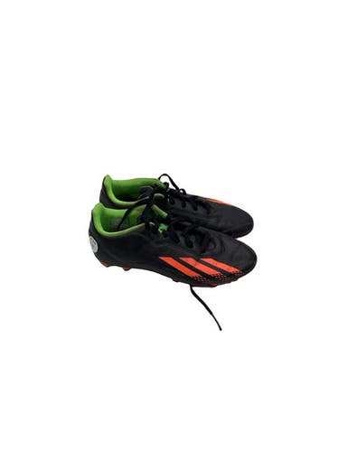 Used Adidas ADIDAS SOCCER CLEATS SZ 4.5 BLK/ORG/GRN Soccer Cleats Black Junior 04.5 11347-S000261699