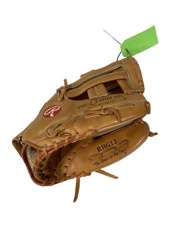 Used Rawlings RBG12 BB/SB Glove RH Throw Brown 12" 11347-S000261663