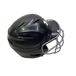 Used Under Armour 6 1/2 - 7 1/2 BLACK HELMET Batting Helmet w/Mask Black MD 11347-S000261634