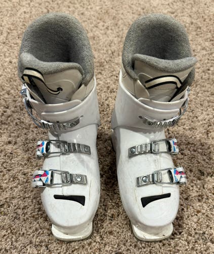 Mondo 21 & 21.5 Kid's Rossignol Fun Girl All Mountain Ski Boots Soft Flex (Used)