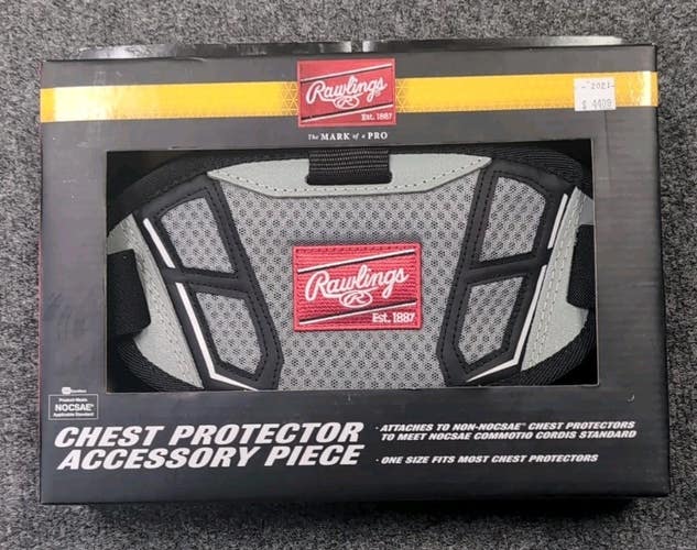 NEW Rawlings Chest Baseball Protector Accessory Piece. Still In Box