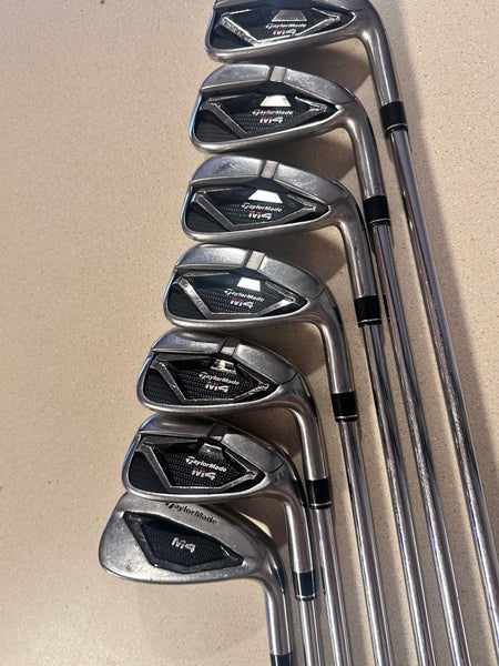 2021 TaylorMade M4 Right Handed Iron Set (7 Clubs) #5 - #9, PW, AW Steel Shaft (Used)