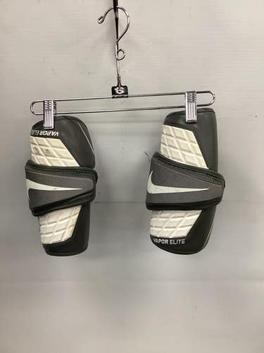 Used Nike VAPOR ELITE Lacrosse Arm Pads/Guards Grey LG 11851-S000041728