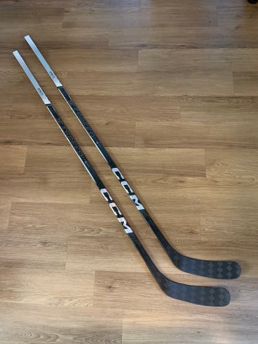 2-Pack Pro Stock CCM JetSpeed FT6 Pro 75 Flex P90TM LH