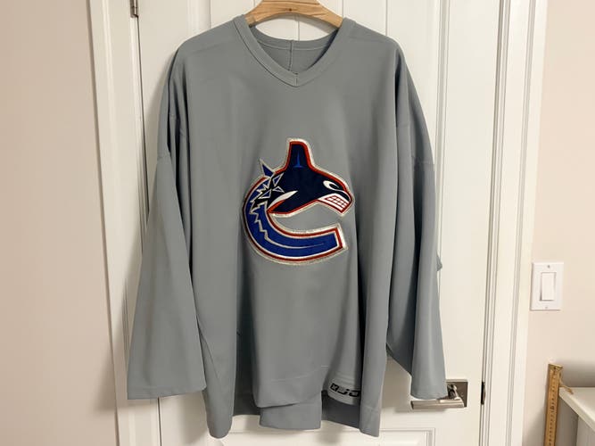 Authentic Jofa Vancouver Canucks West Coast Express Practice Gray Jersey Size 58