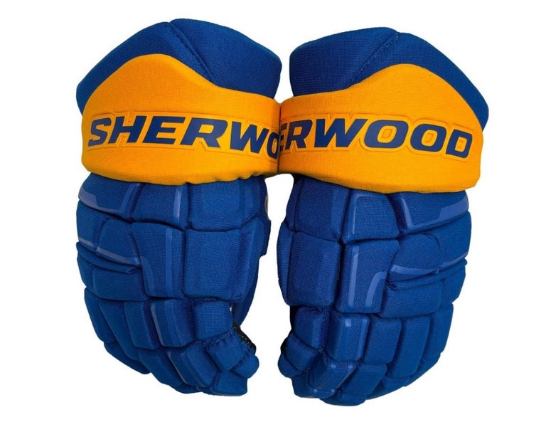 NEW Sherwood Code NHL Team Stock Player Gloves (BUFFALO 14”)
