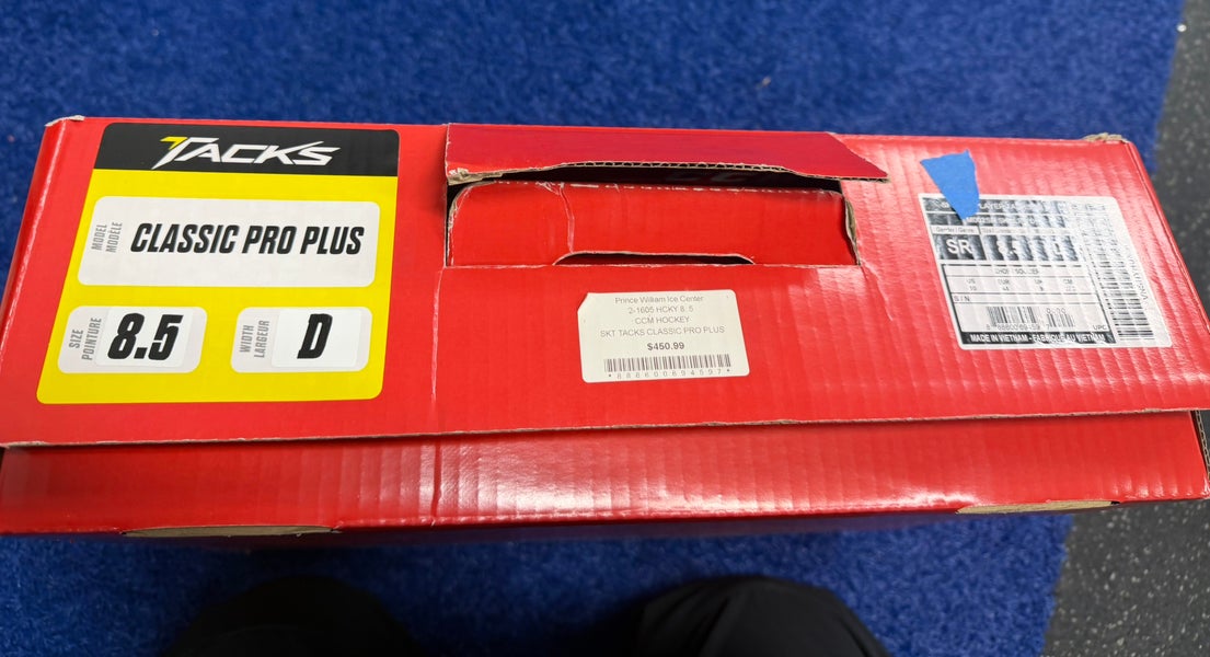 NEW IN BOX-CCM Tacks Classic Pro+ Hockey Skates 8.5 (New)