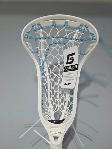 New GAIT APEX 2 White Light Blue Women’s Lacrosse Done ready to ship