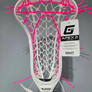 New GAIT APEX 2 White Pink Women’s Lacrosse Done ready to ship