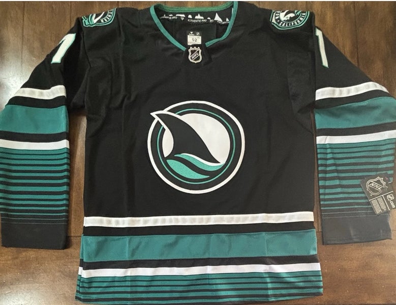 San Jose Sharks Macklin Celebrini Adult Large (52) Black #71 NWT