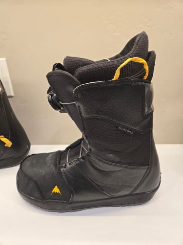 Men's Size M 12.0 (W 13.0) Burton Progression Snowboard Boots Soft Flex All Mountain (Used)