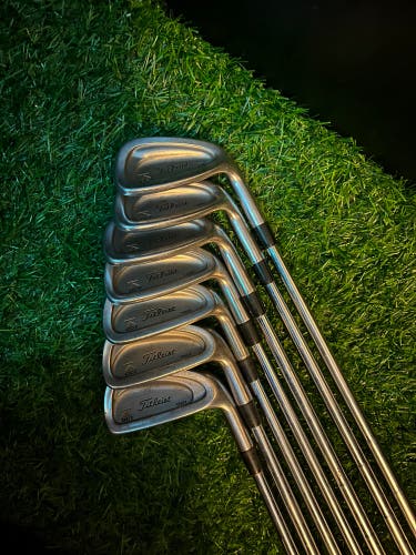 Men's 1998 Titleist DCI 981 Right Handed Iron Set Stiff Flex Steel Shaft (Used)