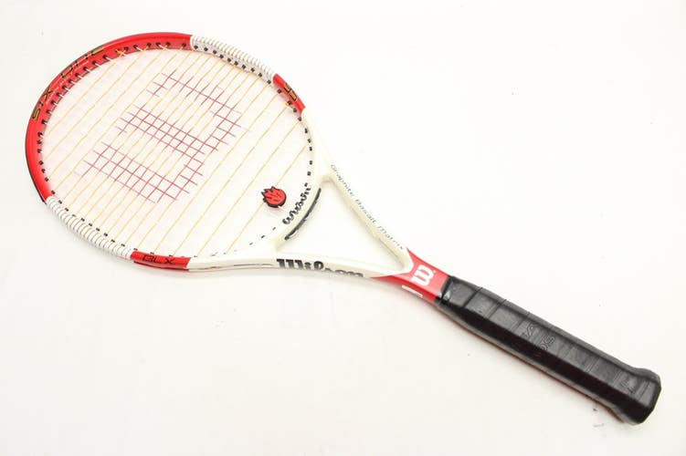 *USED* WILSON BLX3 SIX ONE 95 (16X18) TENNIS RACQUET (4 5/8) FROM A COLLECTOR