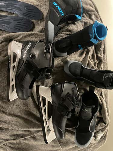 Bauer Konekt HF3 Hockey Goalie Skates 8 w/ Konekt 2 Liners (Used)
