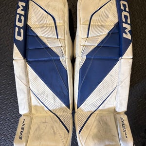 30+1 CCM EFlex 6.5 Goalie Leg Pads - Used - Great Condition - Blue and White - Free shipping!