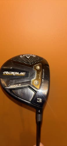 Men's 2022 Callaway Rogue ST Max Right Handed Fairway Wood Stiff Flex 3 Wood (Used)