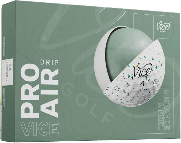 Vice Golf Pro Air Golf Balls (Drip Petrol/Yellow, 12pk) 1 Dozen 2025 NEW