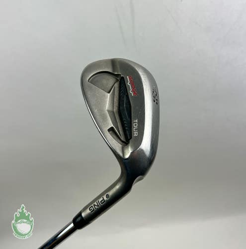 Used RH Ping Gorge Tour SS Black Dot 56* Sand Wedge Stiff Flex Steel Golf Club