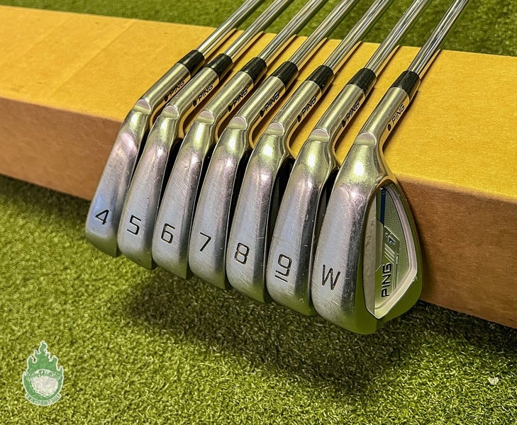 Used Ping Black Dot i Series E1 Irons 4-PW Project X 6.0 Stiff Steel Golf Set