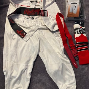 NWT Baseball Pants, Socks, Belt,