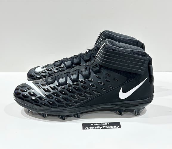 Size 14 Nike Force Savage Pro 2 Football Cleats Black AH4000-002