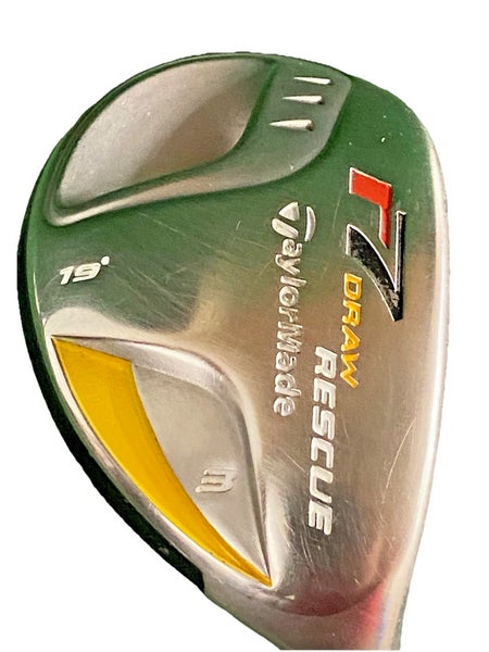 TaylorMade R7 Draw Rescue 3 Hybrid 19 RH 55 Reax Regular Graphite 40 New Grip HC