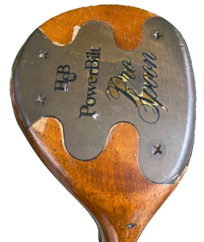 HB PowerBilt Citation Genuine Persimmon Pro Spoon RH Dynasty Regular Steel 42 HC