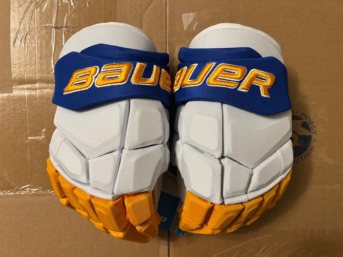 Buffalo Sabres Reverse Retro Bauer Ultrasonic Gloves 15”
