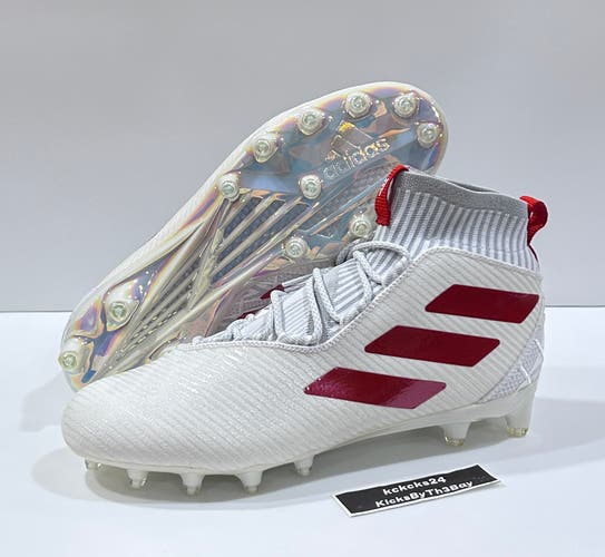 Size 12 Adidas Freak Ultra Primeknit Football Cleats White Red EG0869 PK boost160