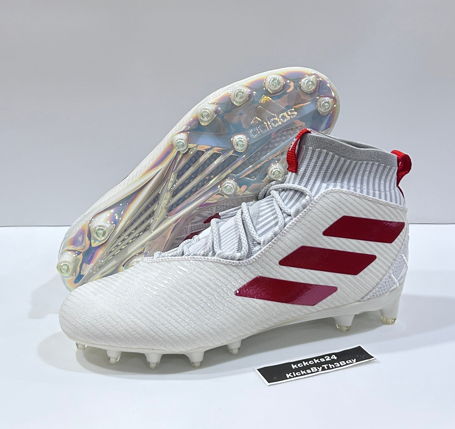 スパイク Adidas Freak Ultra Primeknit Cleats 12.5 Adidas Freak Ultra Primeknit Football Cleats Blue White Men's Size