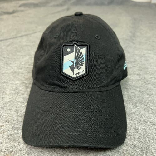 Minnesota United FC Hat Cap Strap Back Womens Black MLS Soccer New Era 9Twenty